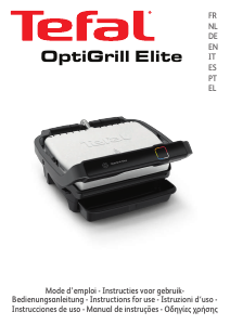 Handleiding Tefal GC750D16 OptiGrill Elite Contactgrill