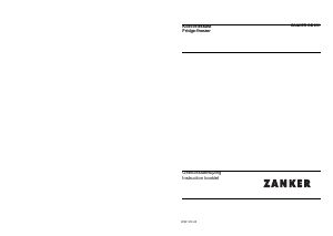 Handleiding Zanker DD231 Koel-vries combinatie