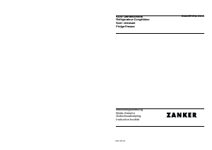 Mode d’emploi Zanker ZKL230A Réfrigérateur combiné