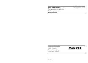 Mode d’emploi Zanker ZKL360A Réfrigérateur combiné