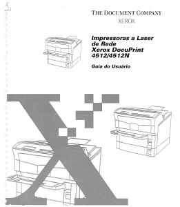 Manual Xerox DocuPrint 4512 Impressora