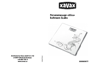 Manual Xavax Alisa Scale