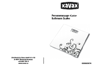 Mode d’emploi Xavax Lara Pèse-personne