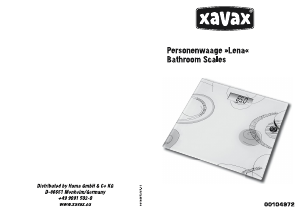 Mode d’emploi Xavax Lena Pèse-personne