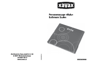 Manual de uso Xavax Malu Báscula