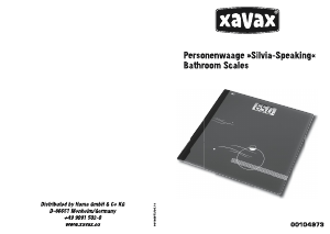 Mode d’emploi Xavax Silvia Pèse-personne