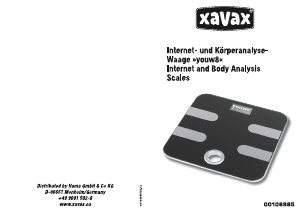 Manual Xavax Youw8 Scale