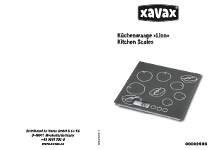 Mode d’emploi Xavax Linn Balance de cuisine