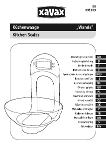 Návod Xavax Wanda Kuchynská váha