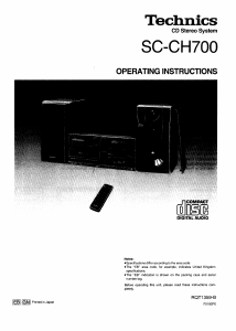 Handleiding Technics SC-CH700 Stereoset