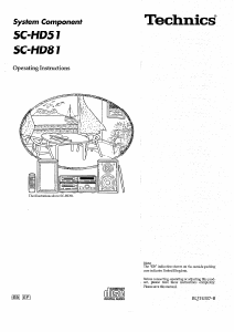 Manual Technics SC-HD81 Stereo-set