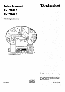 Handleiding Technics SC-HD81 Stereoset