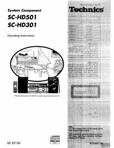 Manual Technics SC-HD301 Stereo-set