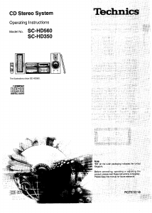 Manual Technics SC-HD560 Stereo-set