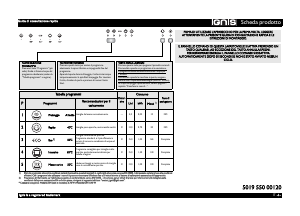 Manuale Ignis ADL 444 Lavastoviglie