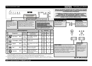 Manuale Ignis LPA58EG Lavastoviglie