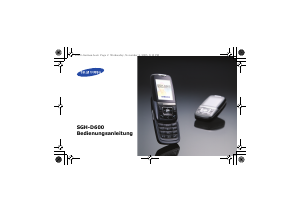 Bedienungsanleitung Samsung SGH-D600E Handy
