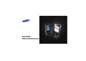 Bedienungsanleitung Samsung SGH-D800 Handy