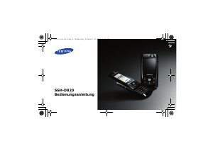 Bedienungsanleitung Samsung SGH-D820 Handy