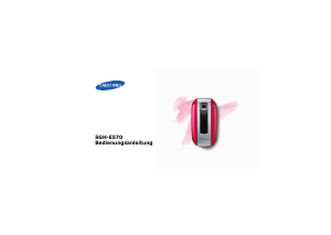 Bedienungsanleitung Samsung SGH-E570 Handy