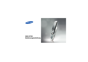 Bedienungsanleitung Samsung SGH-E740 Handy