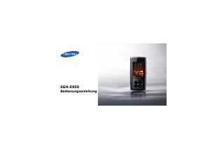 Bedienungsanleitung Samsung SGH-E950 Handy