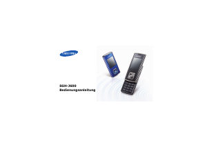 Bedienungsanleitung Samsung SGH-J600 Handy