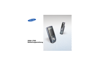 Bedienungsanleitung Samsung SGH-L760 Handy