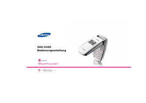 Bedienungsanleitung Samsung SGH-X490 Handy