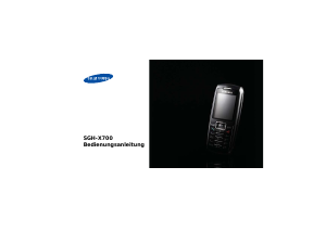 Bedienungsanleitung Samsung SGH-X700 Handy
