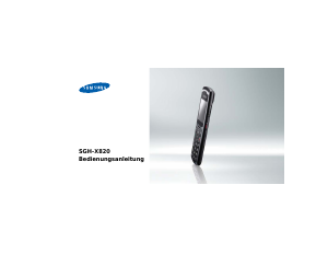 Bedienungsanleitung Samsung SGH-X820B Handy