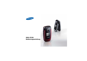 Bedienungsanleitung Samsung SGH-Z230 Handy