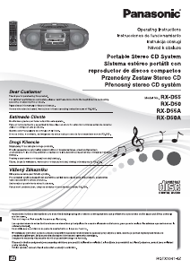 Manual de uso Panasonic RX-D50AEG Set de estéreo