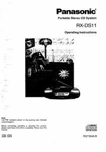 Manual Panasonic RX-DS11 Stereo-set
