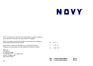 Mode d’emploi Novy 661 Hotte aspirante