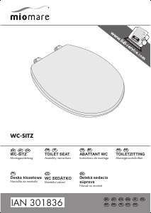 Manual Miomare IAN 301836 Toilet Seat