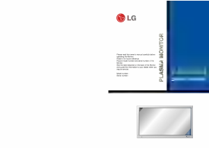 Manual LG MZ-42PZ10 Plasma Monitor