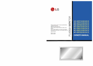 Handleiding LG MZ-42PZ24 Plasma monitor