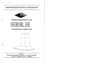 Handleiding Itho D6050/4 Afzuigkap