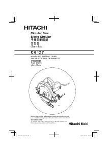 Manual de uso Hitachi C 6 Sierra circular