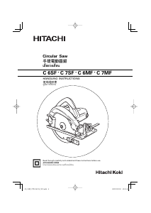 Manual Hitachi C 6SF Circular Saw