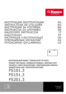 Manual Hansa FS101.3 Congelator