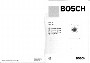 Brugsanvisning Bosch WFK2801 Vaskemaskine