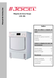 Manual Jocel JSR-091 Máquina de secar roupa