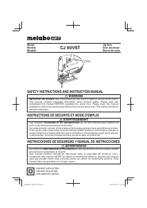 Mode d’emploi Metabo CJ 90VST Scie sauteuse