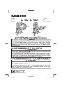 Mode d’emploi Metabo CJ 160V Scie sauteuse