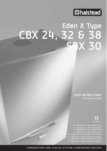 Manual Halstead Eden CBX 38 Central Heating Boiler