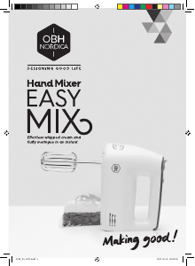Manual OBH Nordica 6789 Easy Mix Hand Mixer