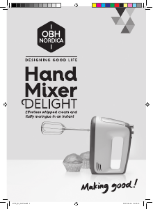 Manual OBH Nordica 6790 Delight Hand Mixer