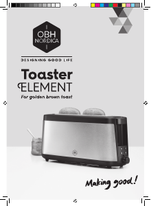 Manual OBH Nordica JK4308S0 Element Toaster